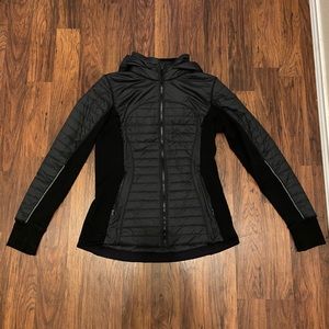 Lululemon Down to Run Jacket Sz 10 Black